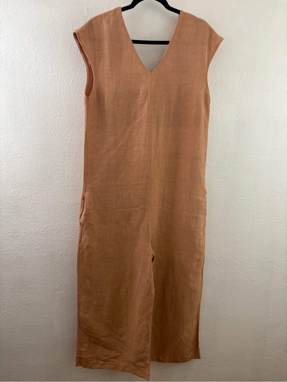 Gracemade Shalom Jumpsuit in a terracotta orange or peach shade size L